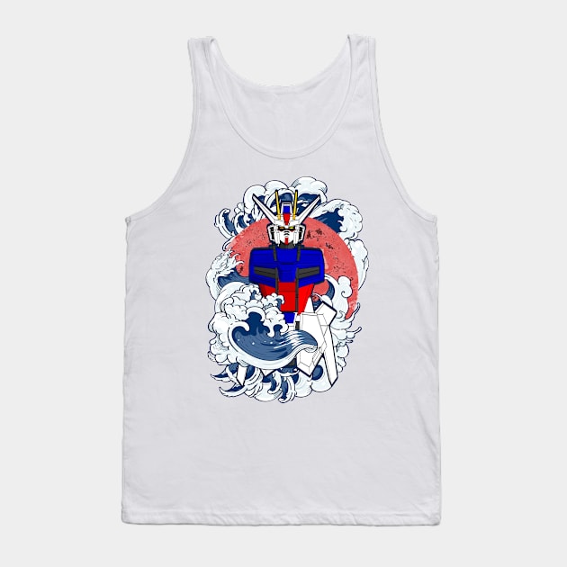 GAT-X105 Strike Gundam Tank Top by gblackid